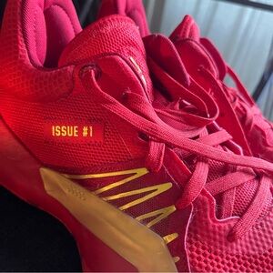 Adidas D.O.N.Issue 1 Marvel SpiderMan Red Basketball Shoes Men's Size 9.5